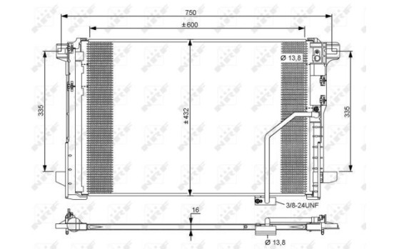 Condenser, air conditioning EASY FIT 35793 NRF, Image 3