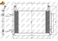 Condenser, air conditioning EASY FIT 35796 NRF