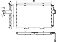 Condenser, air conditioning EASY FIT 35815 NRF