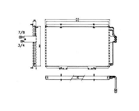 Condenser, air conditioning EASY FIT 35815 NRF