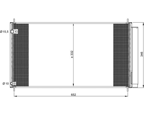 Condenser, air conditioning EASY FIT 35838 NRF, Image 7