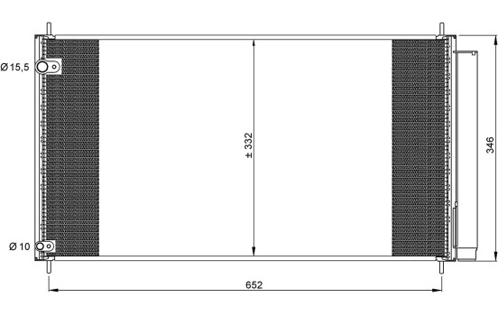 Condenser, air conditioning EASY FIT 35838 NRF, Image 7