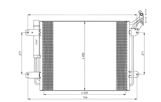 Condenser, air conditioning EASY FIT 35848 NRF, Image 2