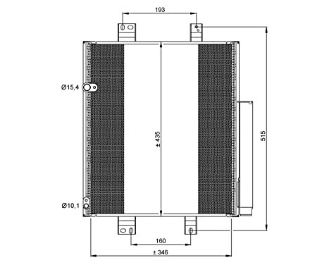 Condenser, air conditioning EASY FIT 35853 NRF, Image 5
