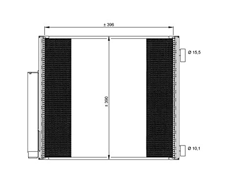 Condenser, air conditioning EASY FIT 35859 NRF