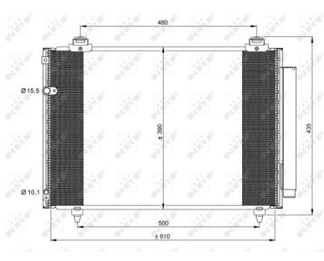 Condenser, air conditioning EASY FIT 35860 NRF, Image 5