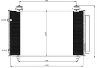 Condenser, air conditioning EASY FIT 35861 NRF