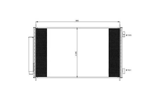 Condenser, air conditioning EASY FIT 35864 NRF, Image 2