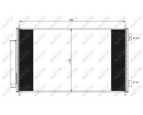Condenser, air conditioning EASY FIT 35864 NRF