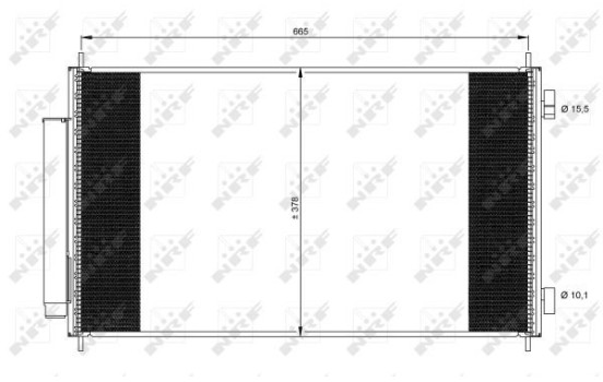 Condenser, air conditioning EASY FIT 35864 NRF