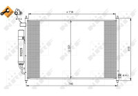Condenser, air conditioning EASY FIT 35867 NRF