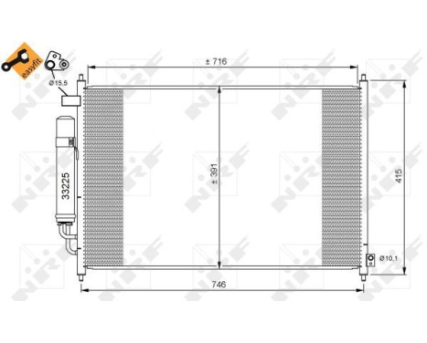 Condenser, air conditioning EASY FIT 35867 NRF, Image 5