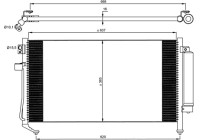 Condenser, air conditioning EASY FIT 35869 NRF