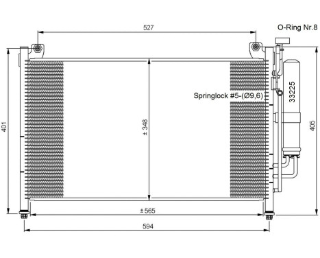 Condenser, air conditioning EASY FIT 35870 NRF, Image 2