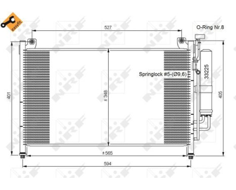 Condenser, air conditioning EASY FIT 35870 NRF, Image 3