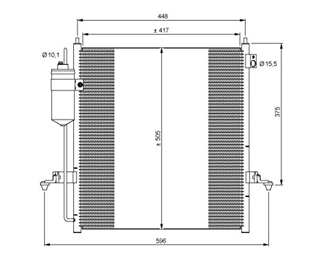 Condenser, air conditioning EASY FIT 35871 NRF, Image 6