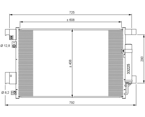 Condenser, air conditioning EASY FIT 35872 NRF, Image 5