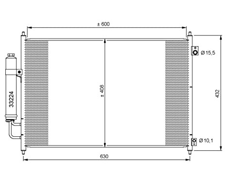 Condenser, air conditioning EASY FIT 35873 NRF, Image 6