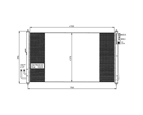 Condenser, air conditioning EASY FIT 35878 NRF, Image 5