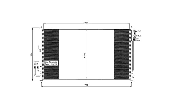 Condenser, air conditioning EASY FIT 35878 NRF, Image 5