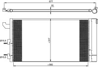 Condenser, air conditioning EASY FIT 35883 NRF