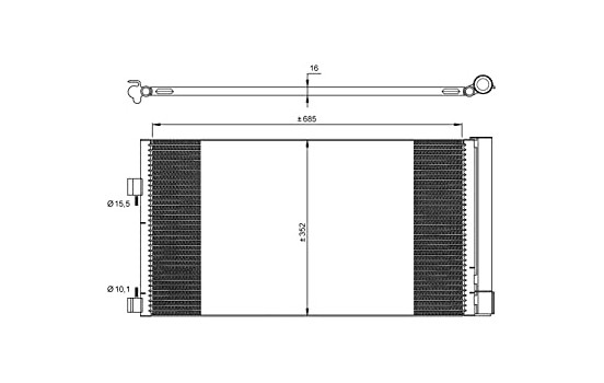 Condenser, air conditioning EASY FIT 35890 NRF, Image 7