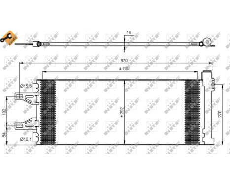 Condenser, air conditioning EASY FIT 35894 NRF, Image 6