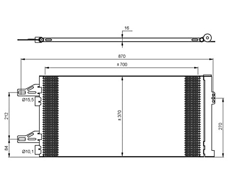 Condenser, air conditioning EASY FIT 35895 NRF, Image 3