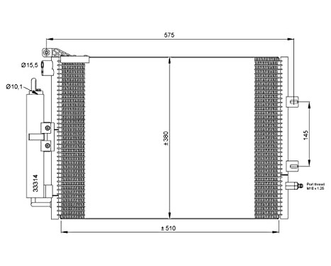 Condenser, air conditioning EASY FIT 35897 NRF