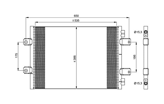 Condenser, air conditioning EASY FIT 35909 NRF, Image 6