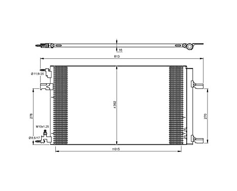Condenser, air conditioning EASY FIT 35919 NRF, Image 5