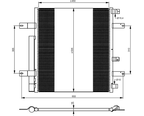 Condenser, air conditioning EASY FIT 35925 NRF, Image 6