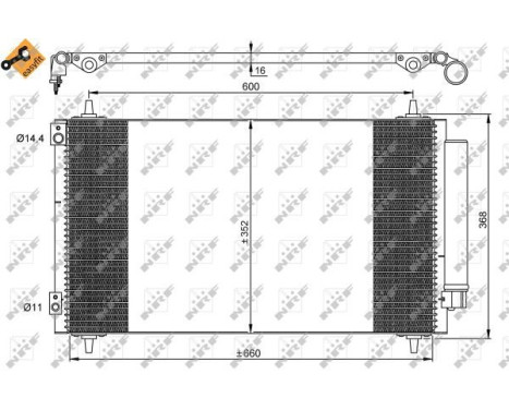 Condenser, air conditioning EASY FIT 35935 NRF, Image 6