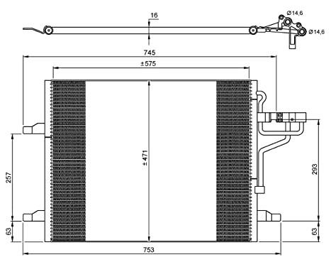Condenser, air conditioning EASY FIT 35936 NRF, Image 6