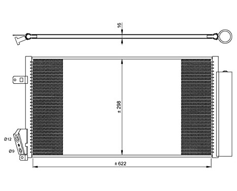 Condenser, air conditioning EASY FIT 35940 NRF, Image 3