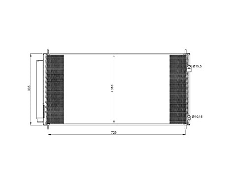 Condenser, air conditioning EASY FIT 35943 NRF, Image 5