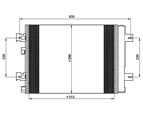 Condenser, air conditioning EASY FIT 35947 NRF, Image 3
