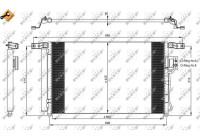 Condenser, air conditioning EASY FIT 35965 NRF