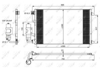 Condenser, air conditioning EASY FIT 35973 NRF