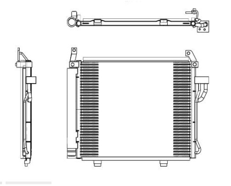 Condenser, air conditioning EASY FIT 35992 NRF, Image 6