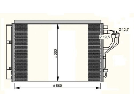 Condenser, air conditioning EASY FIT 35996 NRF, Image 2