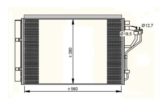 Condenser, air conditioning EASY FIT 35996 NRF