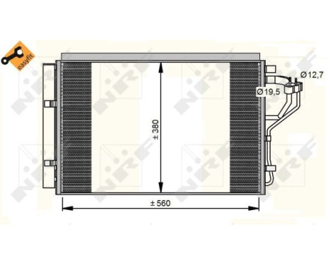 Condenser, air conditioning EASY FIT 35996 NRF, Image 3