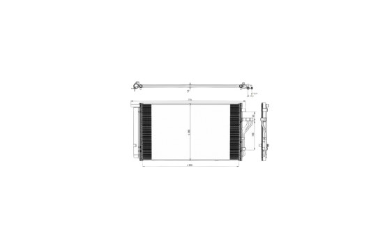 Condenser, air conditioning EASY FIT 35998 NRF, Image 2