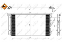 Condenser, air conditioning EASY FIT 35998 NRF