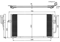 Condenser, air conditioning EASY FIT