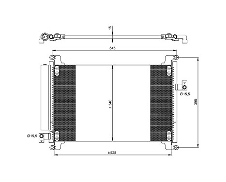 Condenser, air conditioning EASY FIT