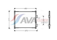 Condenser, air conditioning FD5262 Ava Quality Cooling