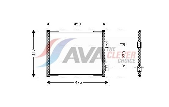Condenser, air conditioning FD5262 Ava Quality Cooling