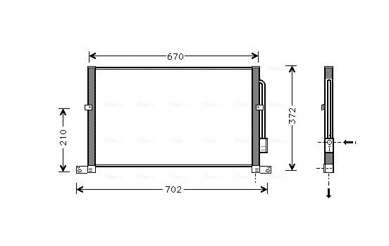 Condenser, air conditioning FD5302 Ava Quality Cooling